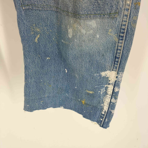 ラングラー Wrangler 90-00S リメイク ダブルニー ダメージ カットオフ デニムパンツ ジョーツ メンズ 46X32