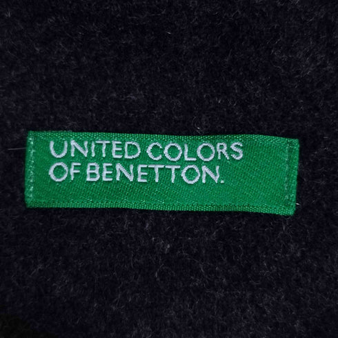 ユナイテッドカラーズオブベネトン UNITED COLORS OF BENETTON イタリア製 ウールナイロン フーデッドコート レディース import:XS