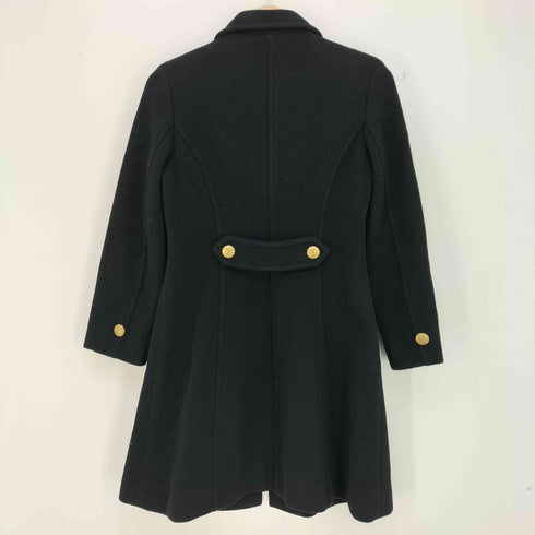 バーバリーブルーレーベル BURBERRY BLUE LABEL 裏地ノヴァチェック ジップアップ ウールハーフコート レディース JPN:38