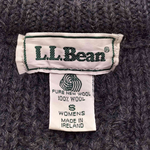 エルエルビーン L.L.Bean 70s-80s アイルランド製 ウールニット フィッシャーマンニット レディース JPN:S