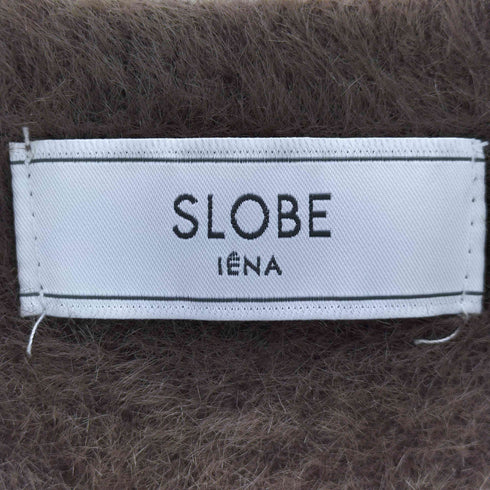 スローブイエナ SLOBE IENA ラウンドネック フェザーカーディガン レディース