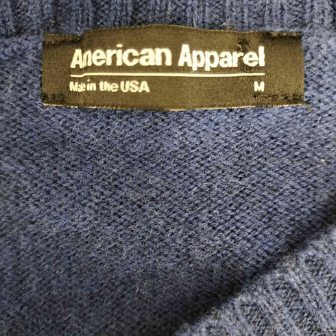 アメリカンアパレル AMERICAN APPAREL USA製 vネックニット メンズ JPN:M