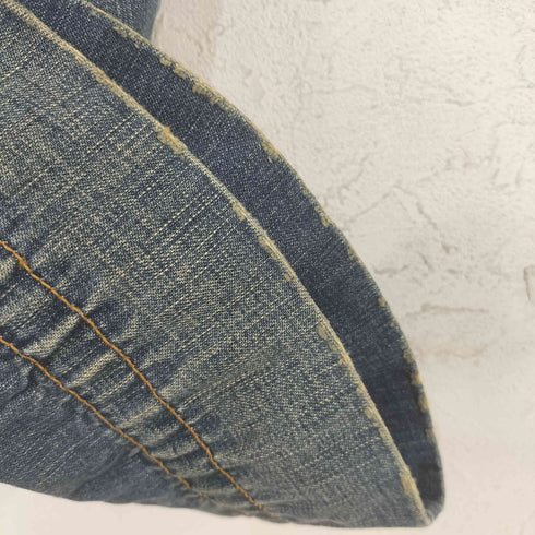 カラー kolor 10.5ozデニムパンツ -(A)ウォーンアウトブルー パッカリングデニムパンツ メンズ JPN:2