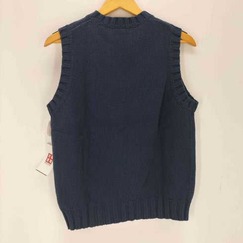 バナナリパブリック BANANA REPUBLIC 黒タグVネックコットンベスト メンズ JPN:S