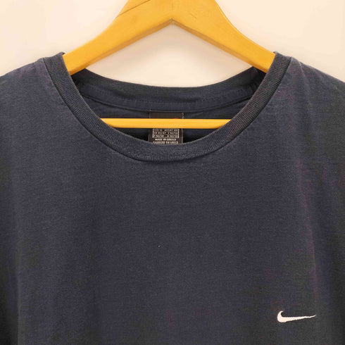 ナイキ NIKE 90-00S 黒タグ スウッシュ刺繍 クルーネックTシャツ メンズ JPN:XL