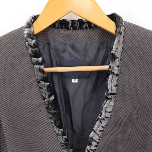 ジョルジオアルマーニ Giorgio Armani ベロア切替ジャケット レディース 38