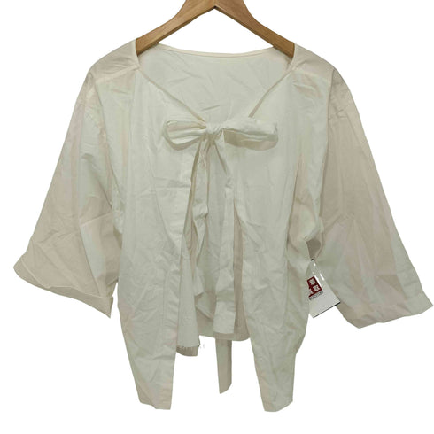 ロクビューティーアンドユースユナイテッドアローズ 6 BEAUTY & YOUTH UNITED ARROWS 16SS BACK RIBBON BLOUSE バックリボンブラウス レディース