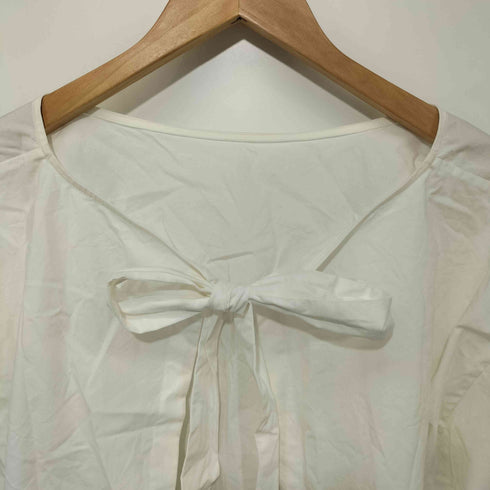 ロクビューティーアンドユースユナイテッドアローズ 6 BEAUTY & YOUTH UNITED ARROWS 16SS BACK RIBBON BLOUSE バックリボンブラウス レディース