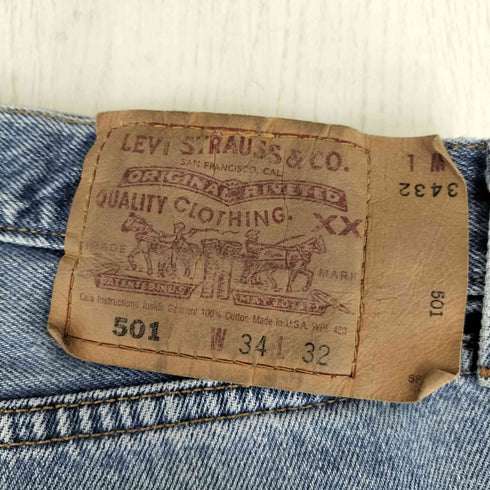 リーバイス Levis 2002年製 00S 501 ボタン裏553 USA製 デニムパンツ メンズ W34