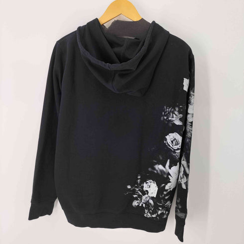 エイチアンドエム H&M フラワープリントプルオーバーパーカー メンズ JPN:L