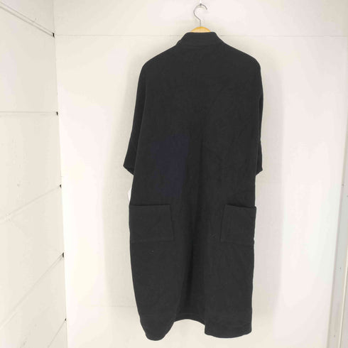 ソニアリキエル SONIA RYKIEL 初期 70S~ MADE IN FRANCE スタンドカラーフロントリボン ウールロングコート レディース