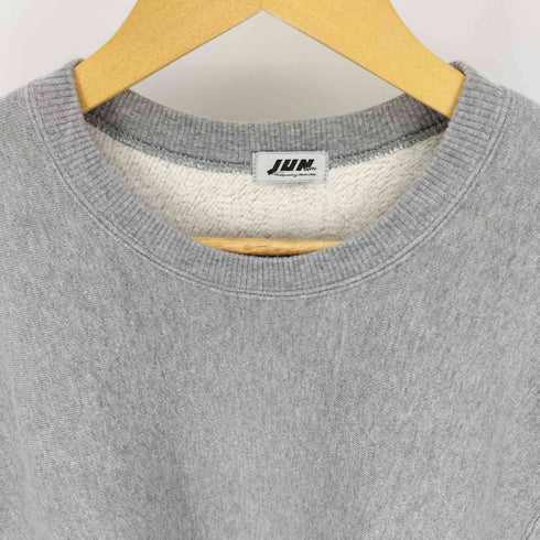 ジュン JUN 90-00S Classical Elegance 刺繍 裏起毛 サイドパネル クルーネック スウェット メンズ