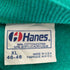 ヘインズ Hanes 80~90S メタリックプリントラグランスウェット メンズ XL