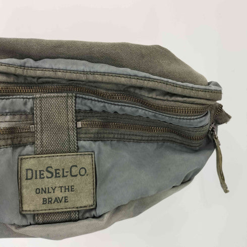 ディーゼル DIESEL 多連ジップ ヴィンテージ加工 ウエストバッグ Y2K メンズ