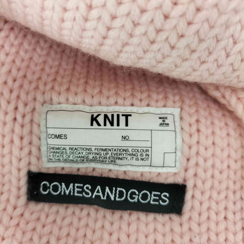 カムズアンドゴーズ COMESANDGOES WOOL STANDARD KNIT PINK メンズ