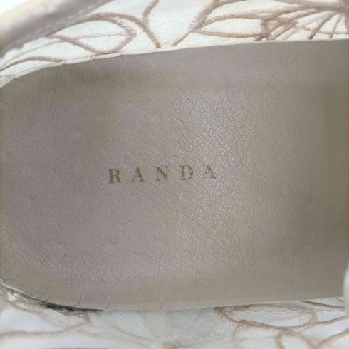 ランダ RANDA フラワーレーススニーカー レディース