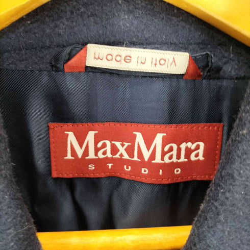 マックスマーラステュディオ MAX MARA STUDIO MADE IN ITALY ダブルブレストウールジャケット レディース JPN:38