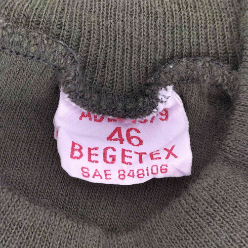 70s 79年会計 ABL BEGETEX ベルギー軍 ミリタリースウェット メンズ