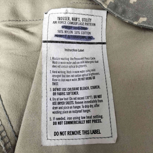 ユーエスアーミー U.S. ARMY 00S AIR FORCE USAF 空軍 DIGITAL CAMO デジタルカモ UTILITY BDU カーゴパンツ 07年製 メンズ
