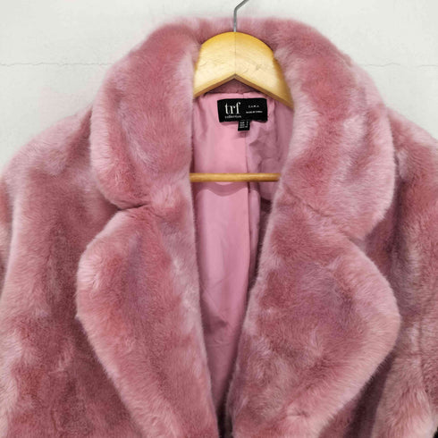 ザラ ZARA TRF フェイクファーショートジャケット レディース import:S