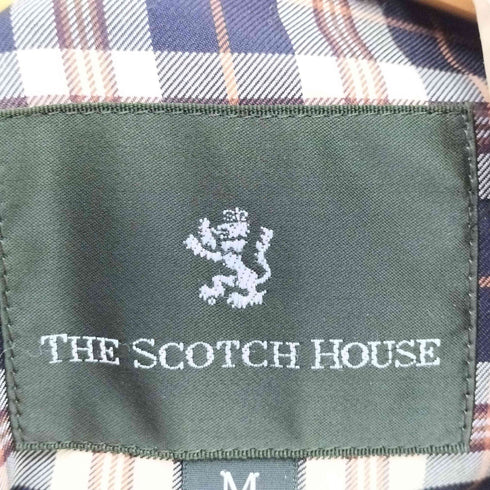 ザスコッチハウス The Scotch House GORE-TEX 裏地チェック 比翼 ジップアップ ジャケット メンズ import:M