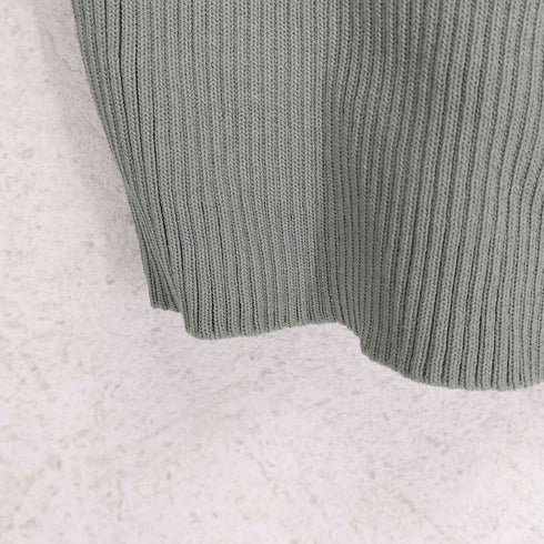 ザラ ZARA フリルトリム付きリブニットセーター レディース import:S