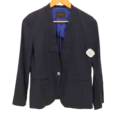 トゥモローランドコレクション TOMORROWLAND collection ポリエステルワッフルノーカラージャケット レディース 36