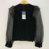 ザラ ZARA ベロア フリル シアー パフスリーブブラウス レディース import:S