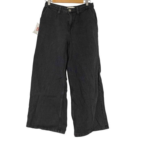 ザラ ZARA ワイドブラックデニムパンツ レディース EUR:38 38