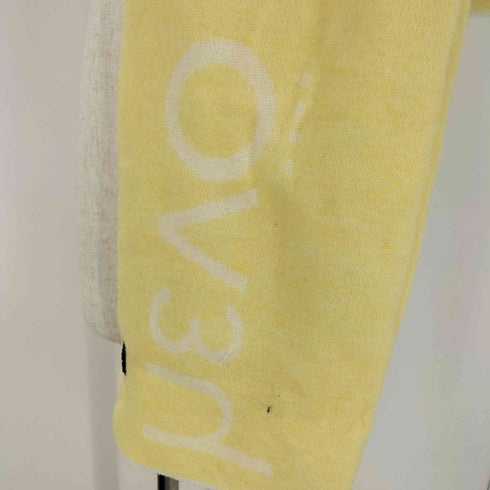 HEVO メランジ ロゴ マフラー メンズ