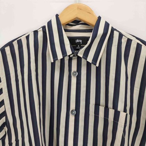 ステューシー Stussy FLAT BOTTOM STRIPE SHIRT メンズ JPN:S