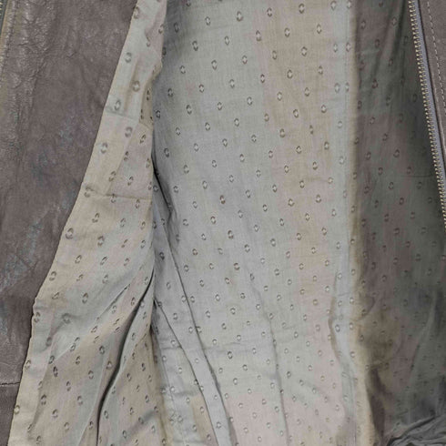 マックスアンドコー MAX & CO. LEATHER JACKET ラムレザー ジップアップ ジャケット レディース FR:36