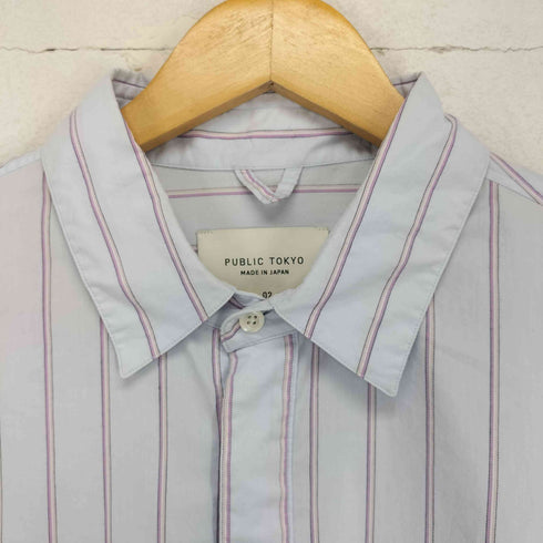 パブリックトウキョウ PUBLIC TOKYO オーバーサイズストライプL/S シャツ メンズ JPN:2