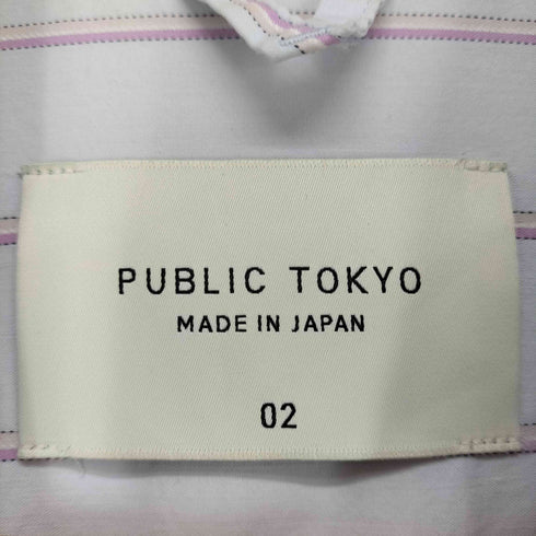 パブリックトウキョウ PUBLIC TOKYO オーバーサイズストライプL/S シャツ メンズ JPN:2