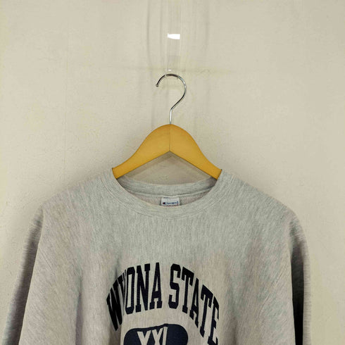 チャンピオン Champion USA製 刺繍タグ REVERSE WEAVE WINONA STATE 三段 カプセル クルーネックスウェット メンズ import:XL