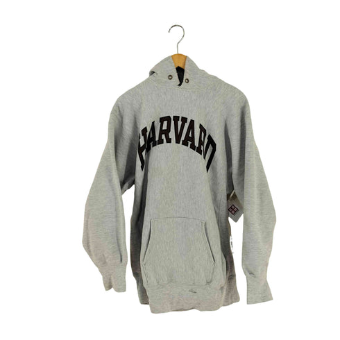 チャンピオン Champion USA製 刺繍タグ REVERSE WEAVE HARVARD 染み込みプリント プルオーバーパーカー メンズ import:XXL