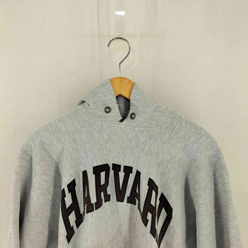チャンピオン Champion USA製 刺繍タグ REVERSE WEAVE HARVARD 染み込みプリント プルオーバーパーカー メンズ import:XXL