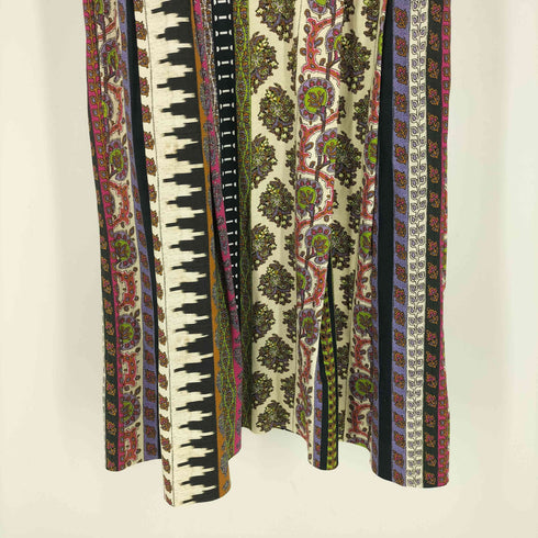 エトロ ETRO イタリア製 総柄 ノースリーブ ベルテッド ワンピース レディース EUR:42