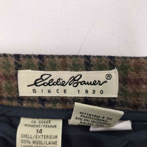 エディーバウアー Eddie Bauer 90S 白タグ 1タックウールスラックス メンズ 14