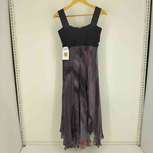 エトロ ETRO イタリア製 ウール ナイロン混 シルク シースルー ワンピース レディース EUR:42