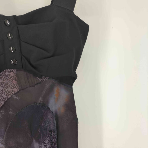 エトロ ETRO イタリア製 ウール ナイロン混 シルク シースルー ワンピース レディース EUR:42