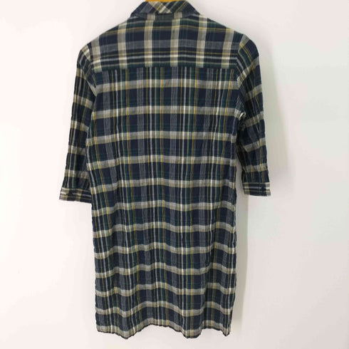 フレッドペリー FRED PERRY ロゴ刺繍 チェック シャツワンピース レディース JPN:M