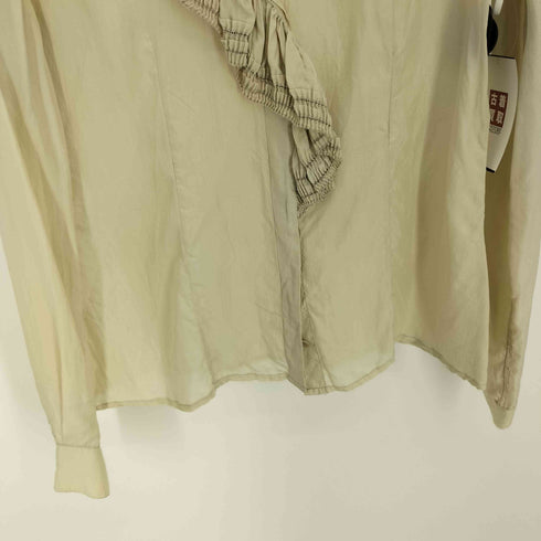エトロ ETRO イタリア製 シルク ギャザー フリル ブラウス レディース EUR:42