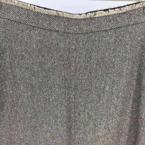 エトロ ETRO イタリア製 シルク混 ミックス ウール ツイード スカート レディース 40