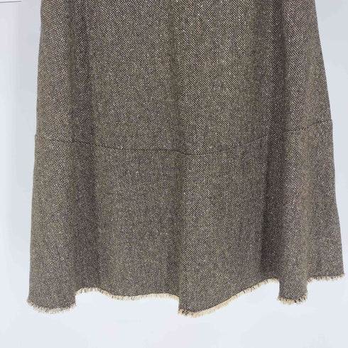 エトロ ETRO イタリア製 シルク混 ミックス ウール ツイード スカート レディース 40