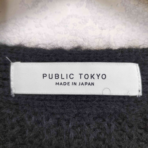 パブリックトウキョウ PUBLIC TOKYO ドローイングモヘアカーディガン メンズ