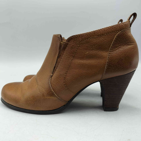 JOHNNY MOKE ウッドヒール レザー モック パンプス レディース EUR:39
