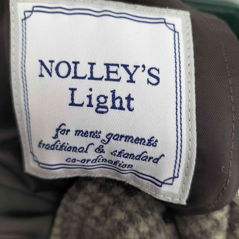 ノーリーズライト NOLLEYS Light ダブルジャージーピーコート 千鳥格子 メンズ JPN:L