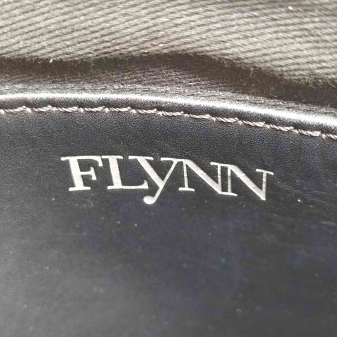 FLYNN メタリック レザーショルダーバッグ レディース