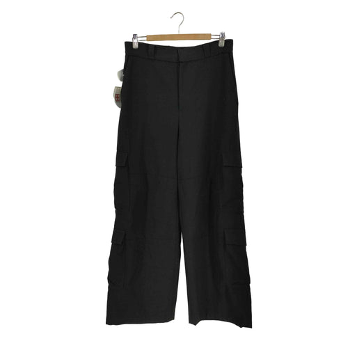 CODA Black Heavy Weight Wool Poly Flared Cut Cargo Pants メンズ 2